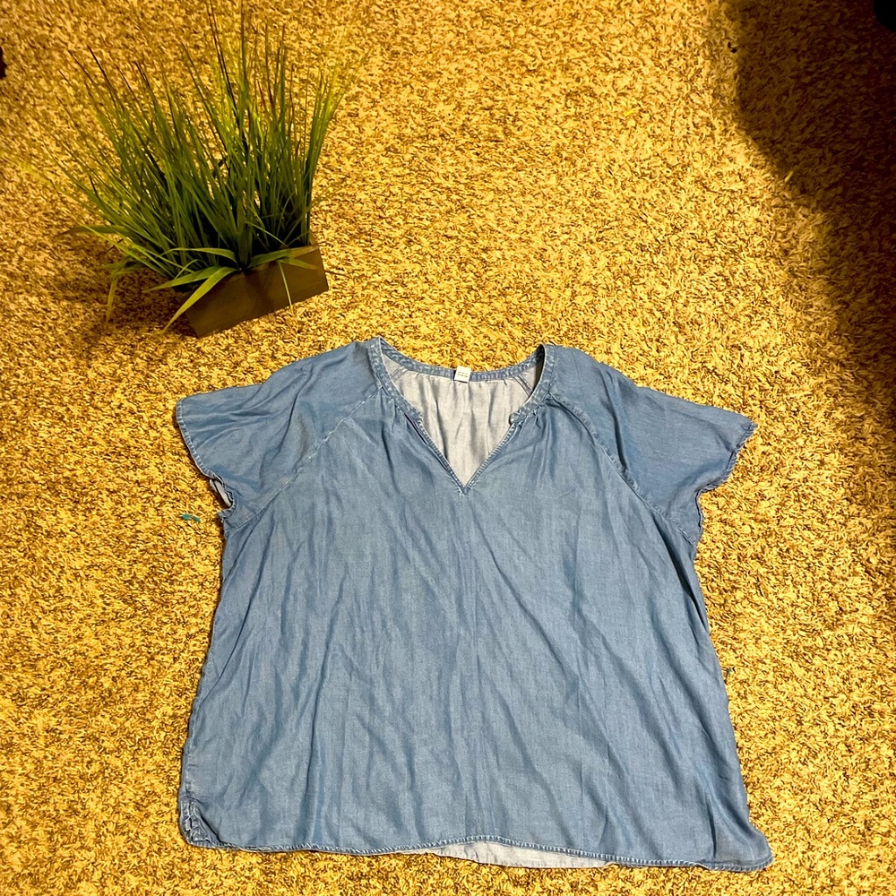 OLD NAVY Plus Size Chambray Top 💙
